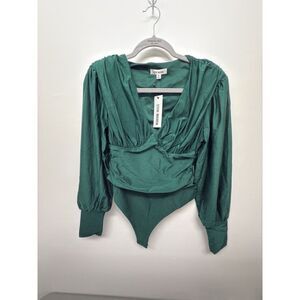 Steve Madden Kali Bodysuit (Pine Green) Women's‎ Top One Piece Medium #38